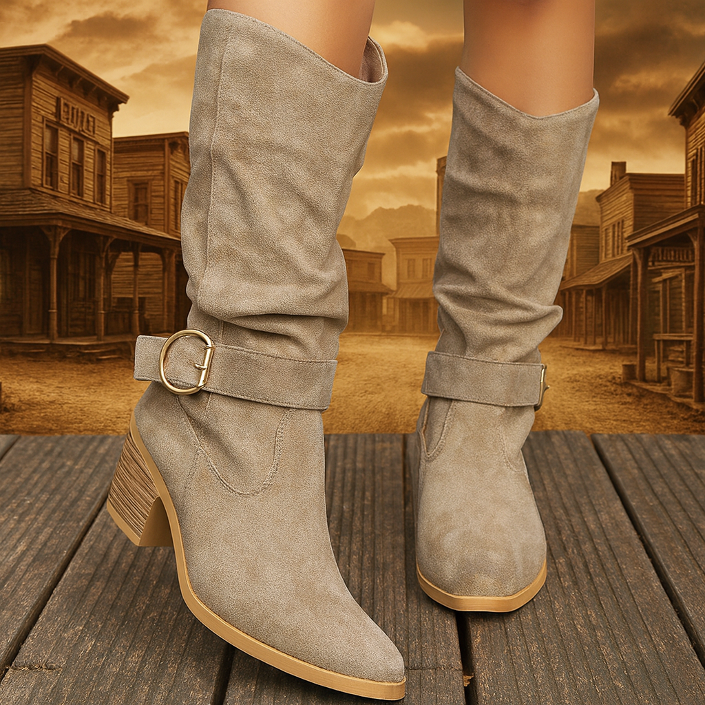 Lola | Bottes de randonnée à enfiler kaki