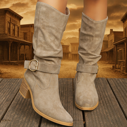 Lola | Bottes de randonnée à enfiler kaki