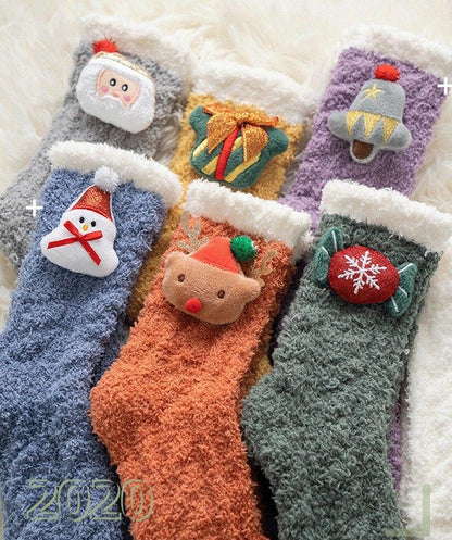 Chaussettes de Noël fourrées