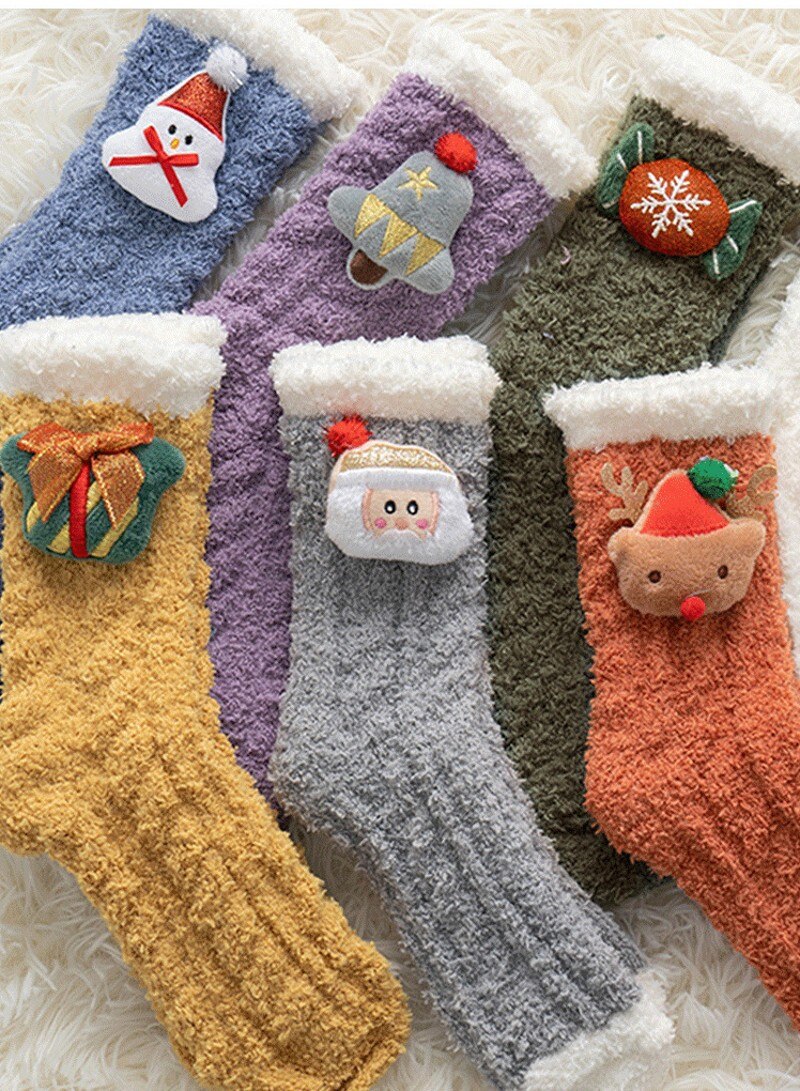 Chaussettes de Noël fourrées