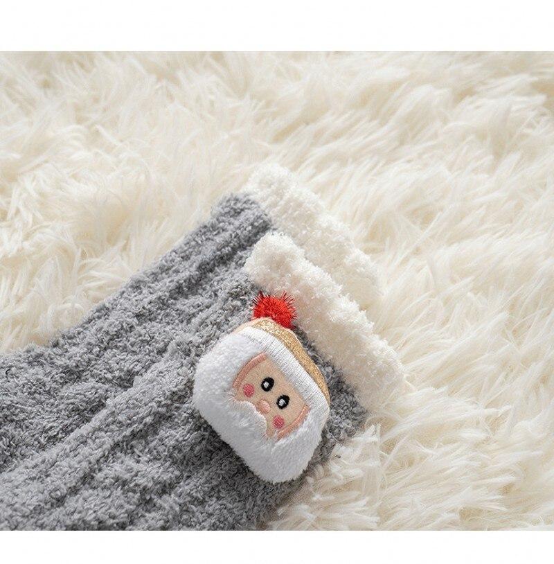 Chaussettes de Noël fourrées