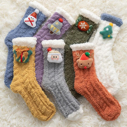 Chaussettes de Noël fourrées