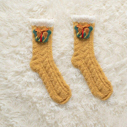 Chaussettes de Noël fourrées
