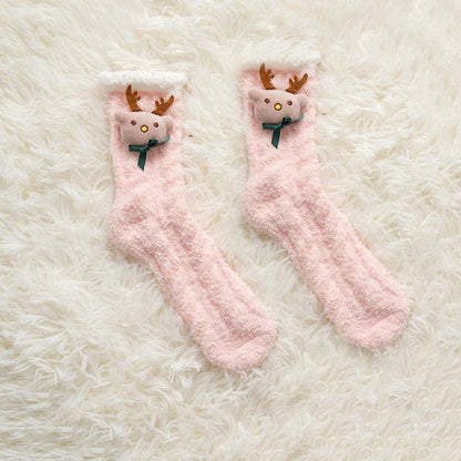 Chaussettes de Noël fourrées