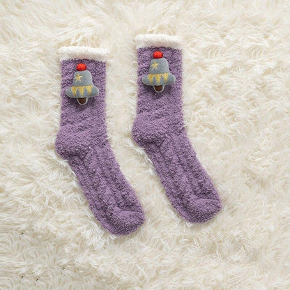 Chaussettes de Noël fourrées
