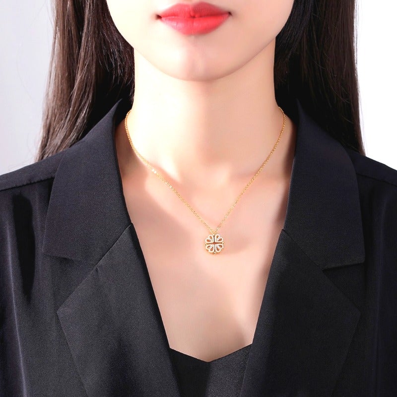 Collier Trèfle à 4 Coeurs