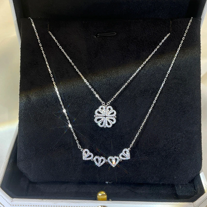 Collier Trèfle à 4 Coeurs