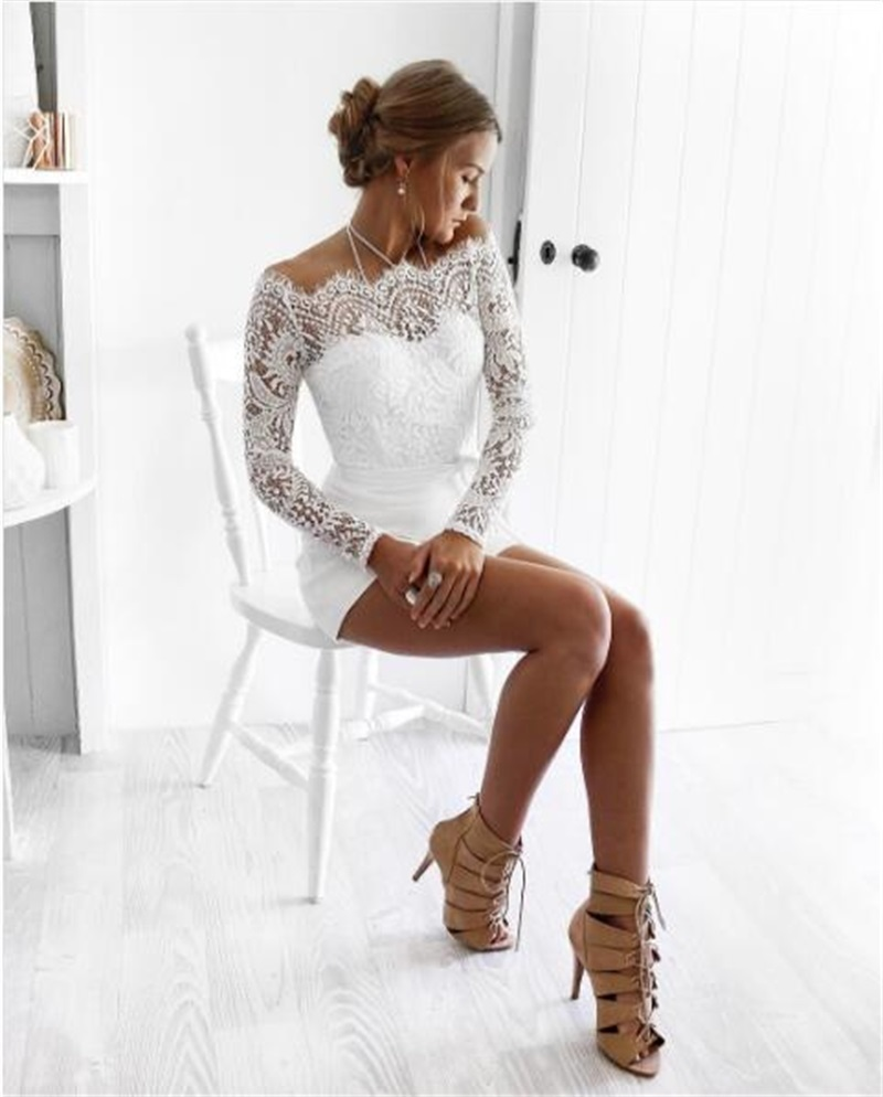 Combi-short dentelle