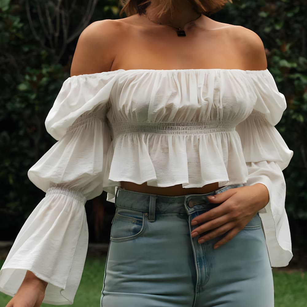 Crop-top bohème Aline