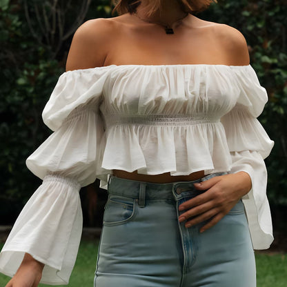 Crop-top bohème Aline