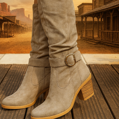 Lola | Bottes de randonnée à enfiler kaki