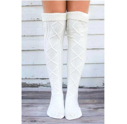 Grandes chaussettes style tricot