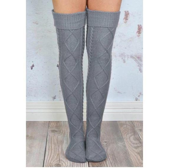 Grandes chaussettes style tricot