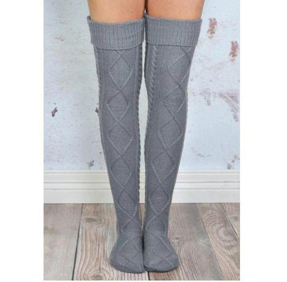Grandes chaussettes style tricot