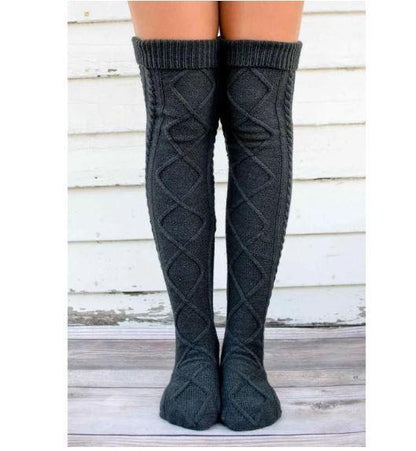 Grandes chaussettes style tricot