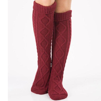 Grandes chaussettes style tricot