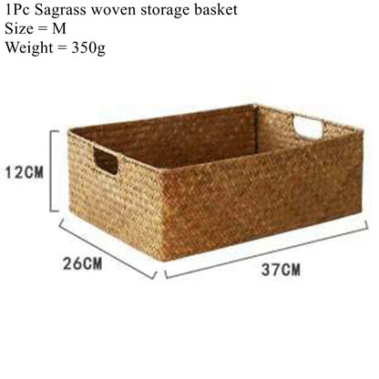 Panier À Linge - Jonc Naturel, Tressé
