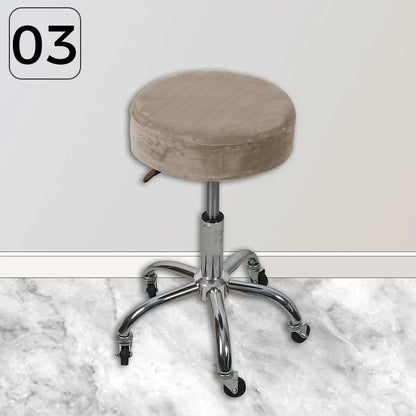 Housse Tabouret Rond Velours - Pour Bar & Café