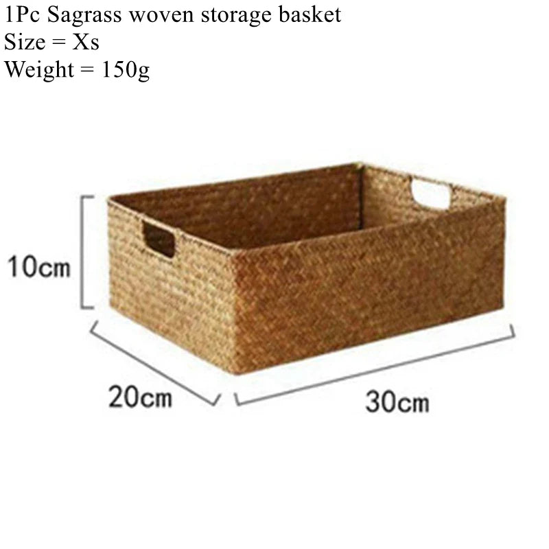 Panier À Linge - Jonc Naturel, Tressé