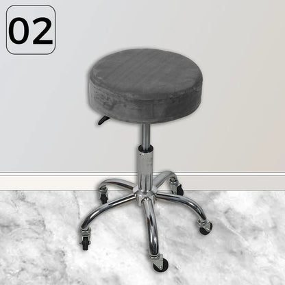 Housse Tabouret Rond Velours - Pour Bar & Café