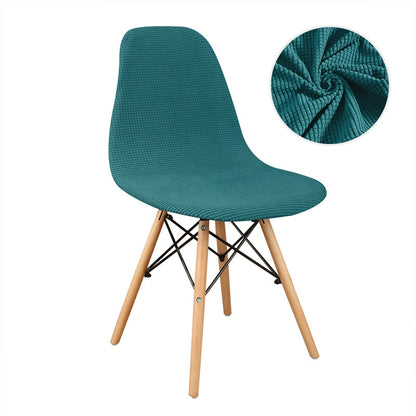 Housse de chaise scandinave bleu canard - Housse chaise scandinave