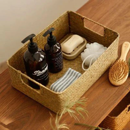 Panier À Linge - Jonc Naturel, Tressé