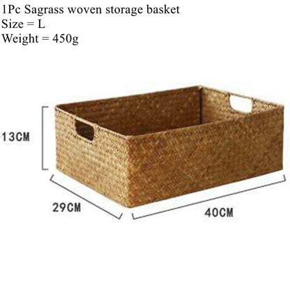 Panier À Linge - Jonc Naturel, Tressé