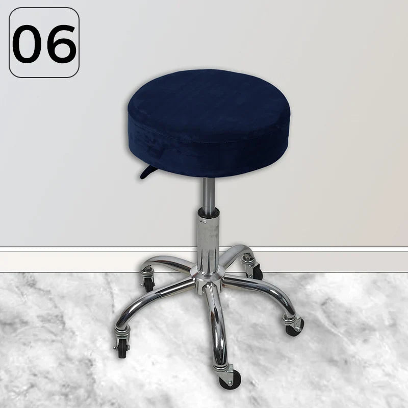 Housse Tabouret Rond Velours - Pour Bar & Café