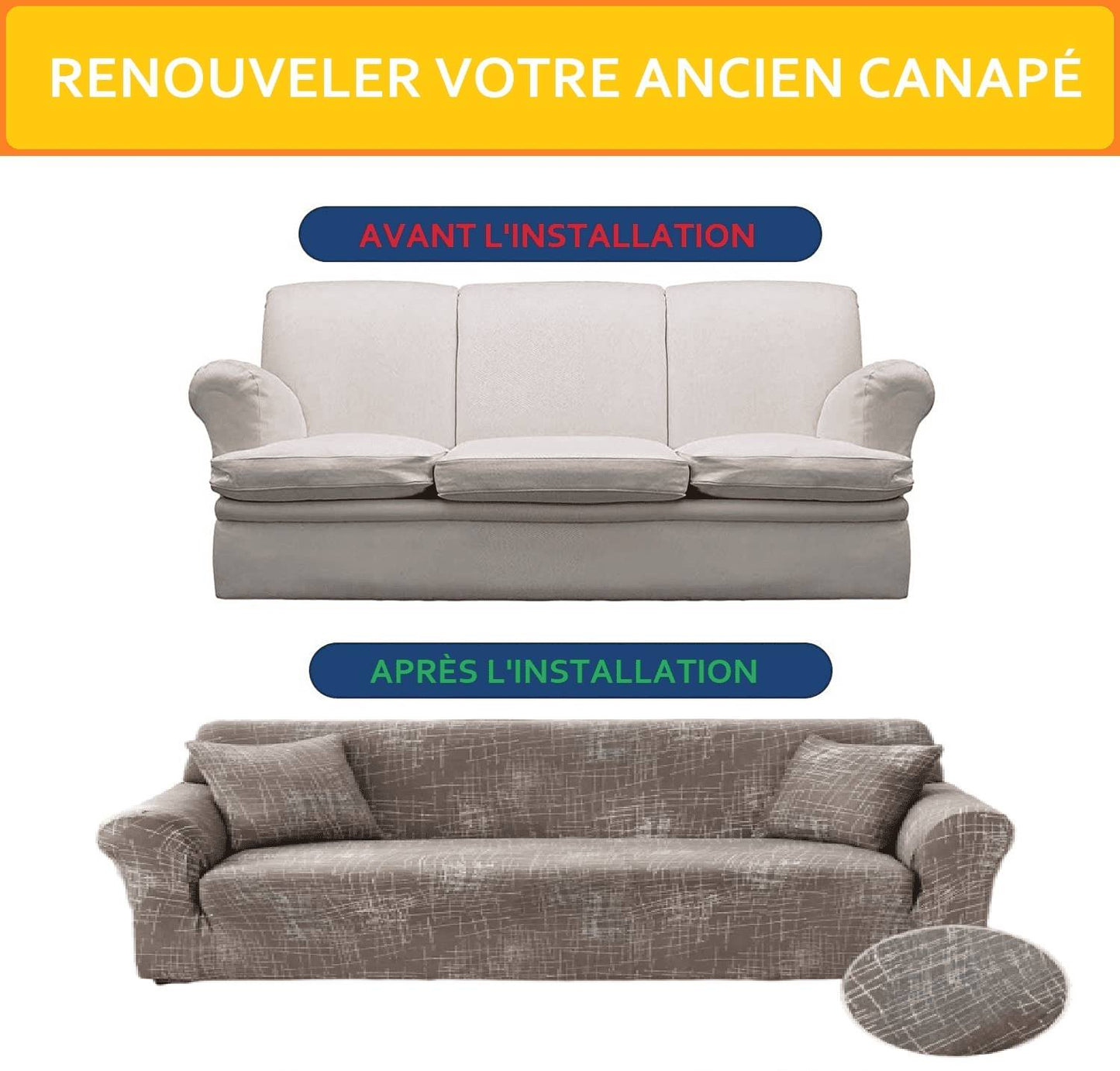 Housse de Canapé avec Accoudoir - Siempre