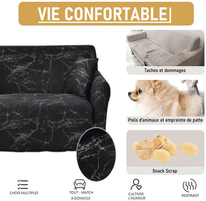 Housse de Canapé avec Tête Appui Amovible - Motifs Géométrique & Moderne