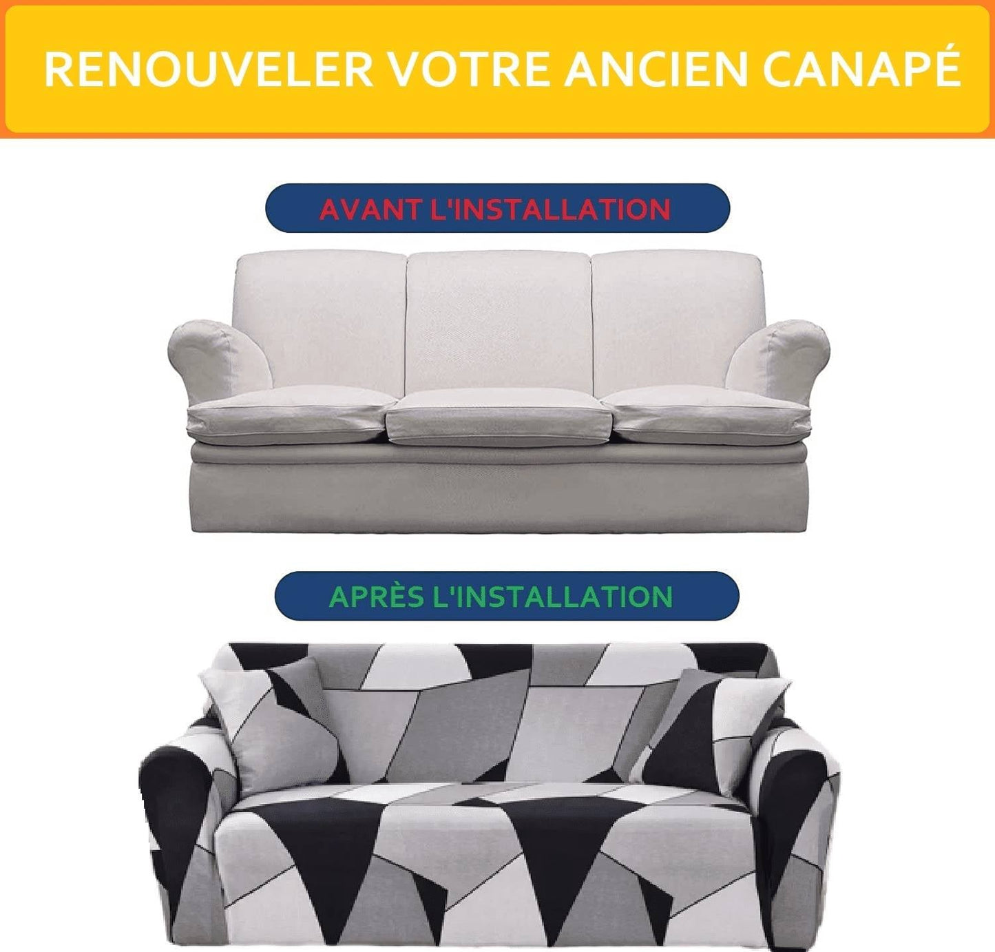 Housse de Canapé d'Angle - Chalet