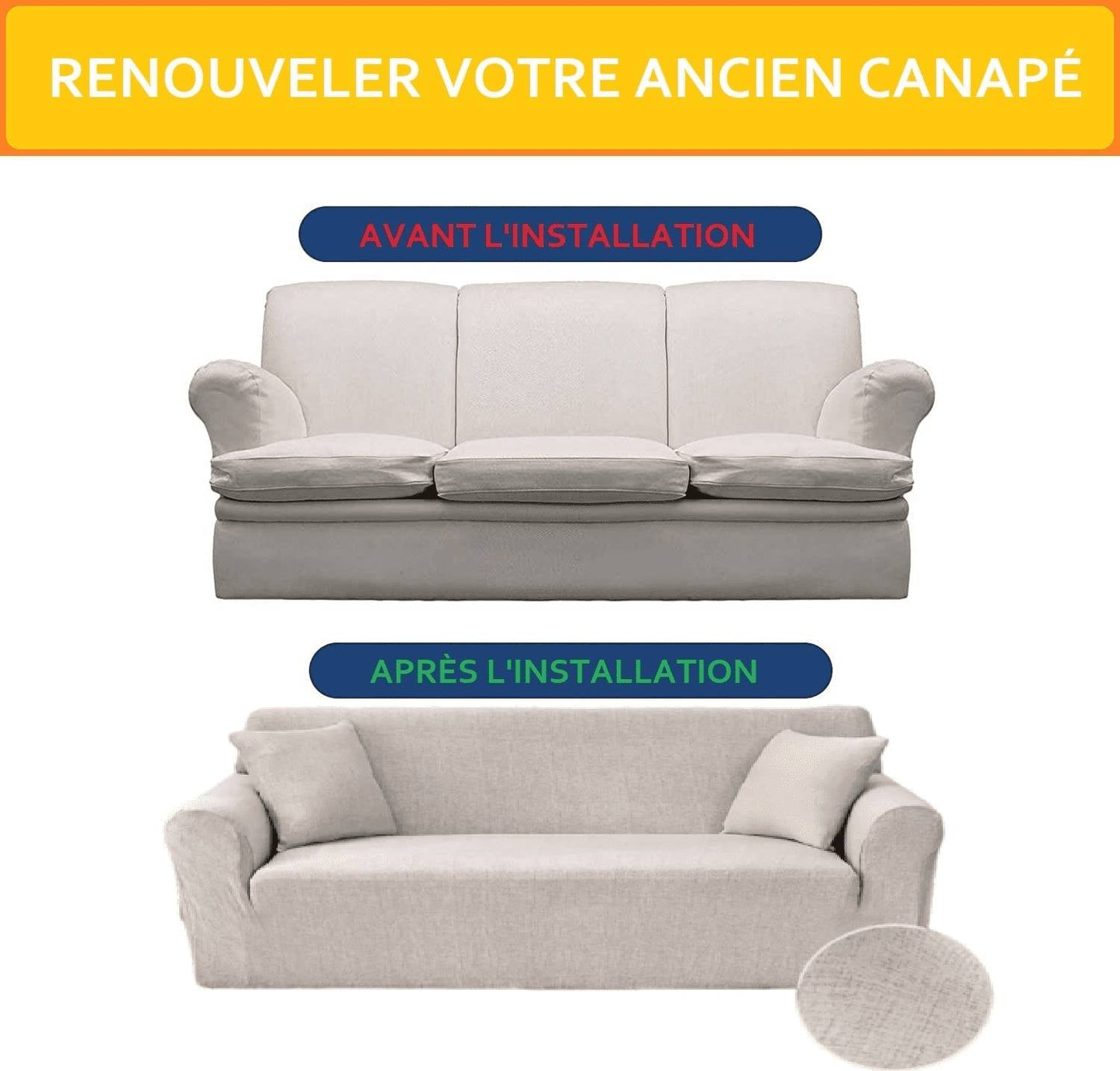 Housse de Canapé d'angle - Malmo