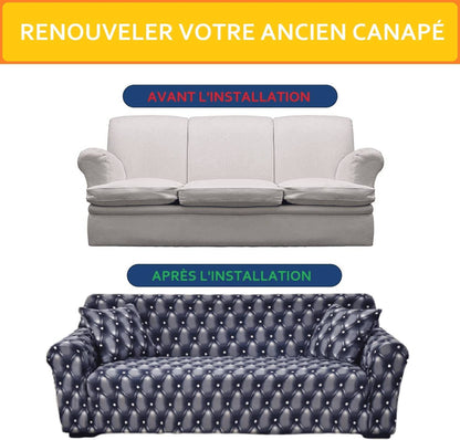 Housse de Canapé avec Accoudoir - Kaki