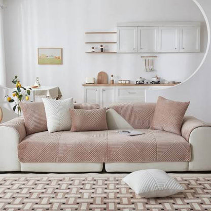 Housse de Fauteuil et Canapé Matelassée Beige – Élégance Discrète et Protection Antidérapante