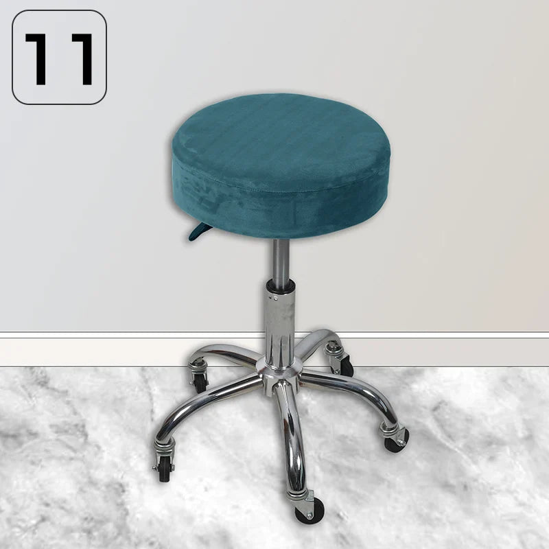 Housse Tabouret Rond Velours - Pour Bar & Café
