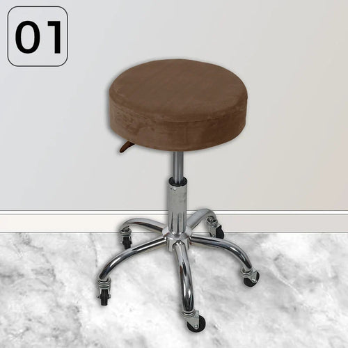 Housse Tabouret Rond Velours - Pour Bar & Café