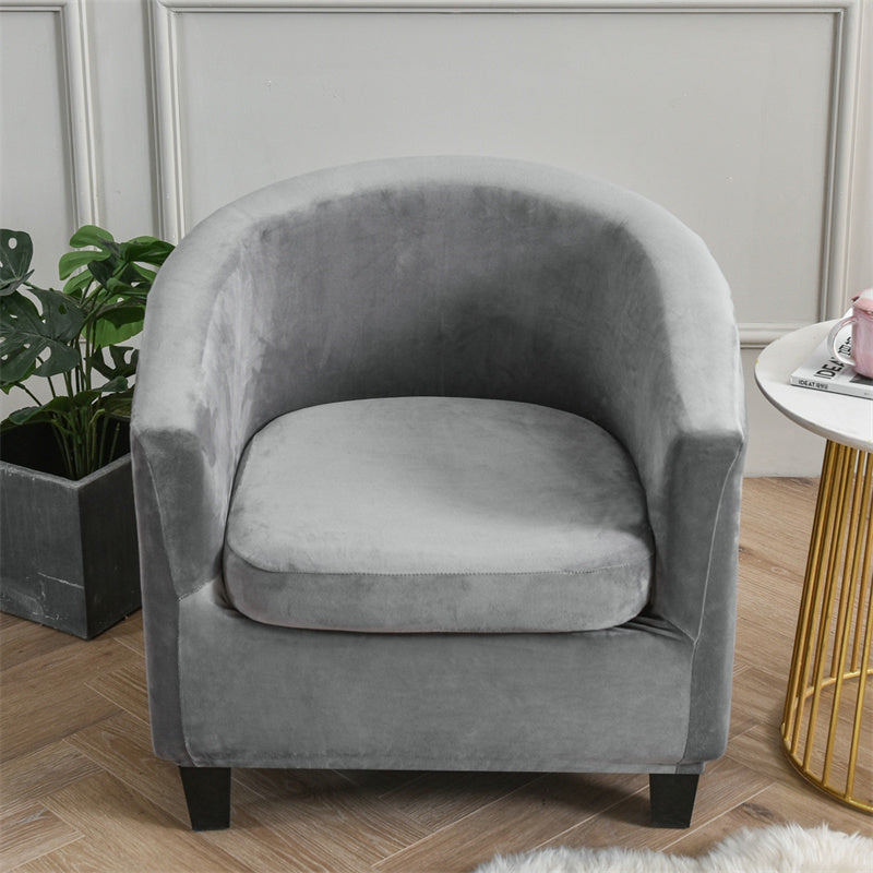 Housse de Fauteuil Velours - Gris