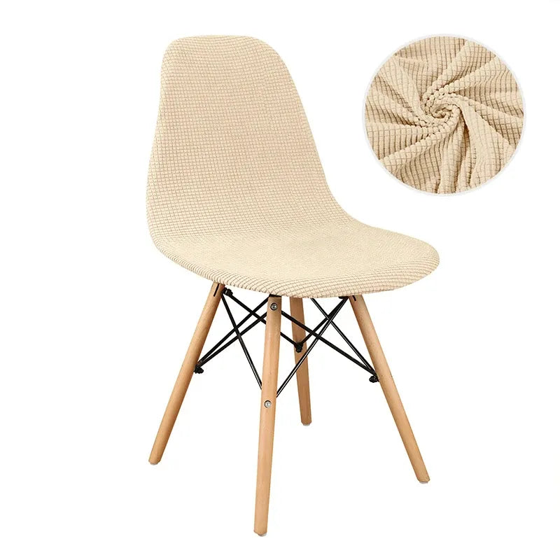 Housse de Chaise Scandinave en Tissu Jacquard Ivory