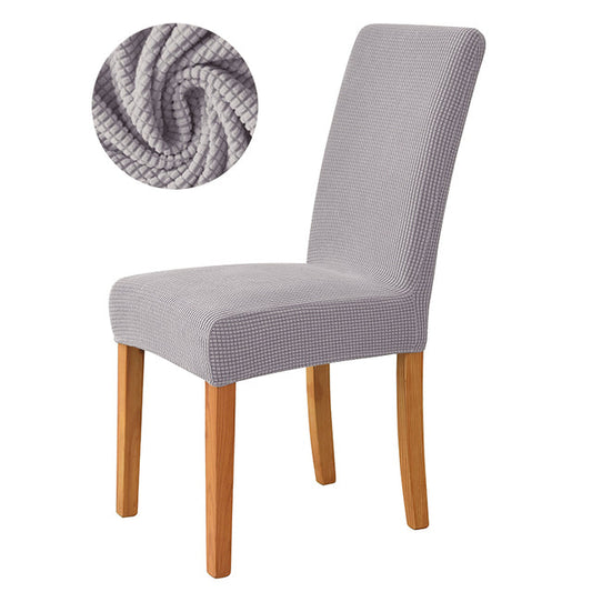 Housse de chaise <br> Extensible Gris Clair