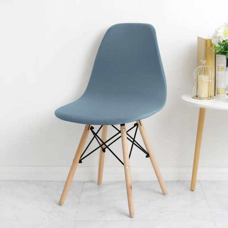Housse chaise Scandinave <br> Bleu Ciel