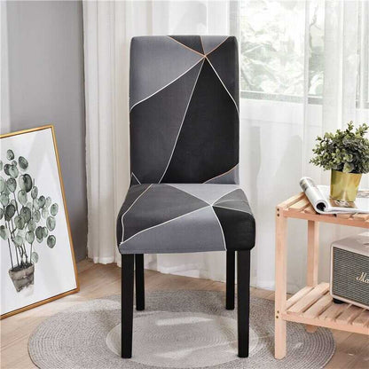 Housse de chaise tissu épais pour salle à manger - Housse de chaise grand dossier