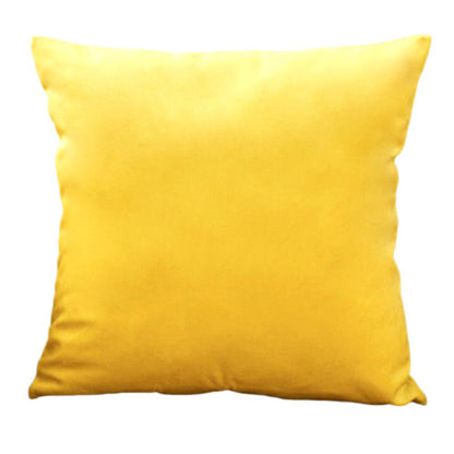 Housse de coussin 40x40 <br> Velours Jaune