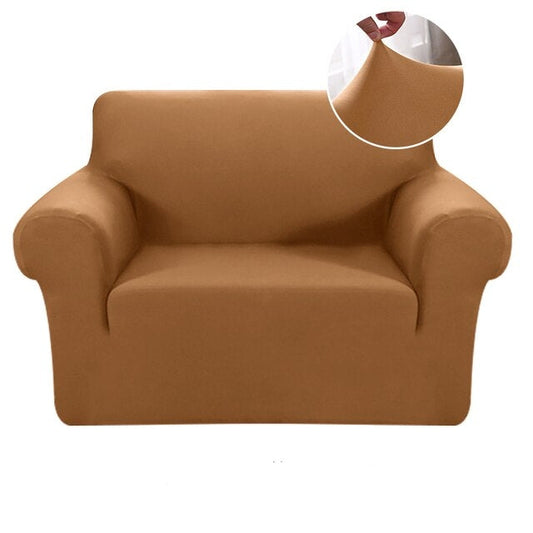 Housse fauteuil <br> Marron Clair
