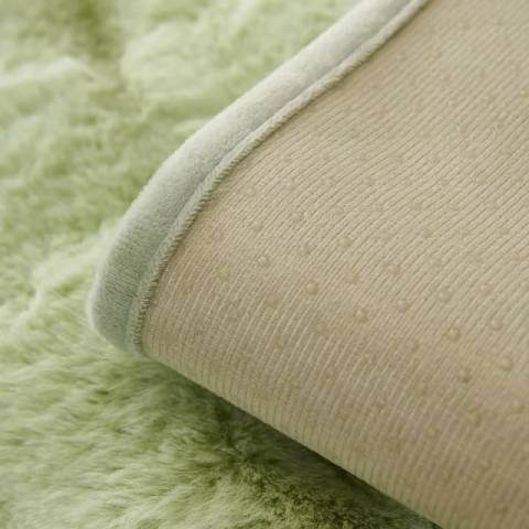 Housse de Canapé Ultra Douce en Fausse Fourrure - Vert Menthe