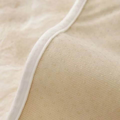 Housse de Canapé Ultra Douce en Fausse Fourrure - Blanc