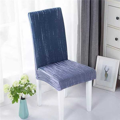 Housse de Chaise Extensible Dégradé Bleu - Moderne, Confortable & Lavable