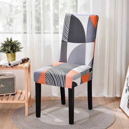 Housse pour Chaise Universelle à Motifs Géométrique - Élégance & Protection