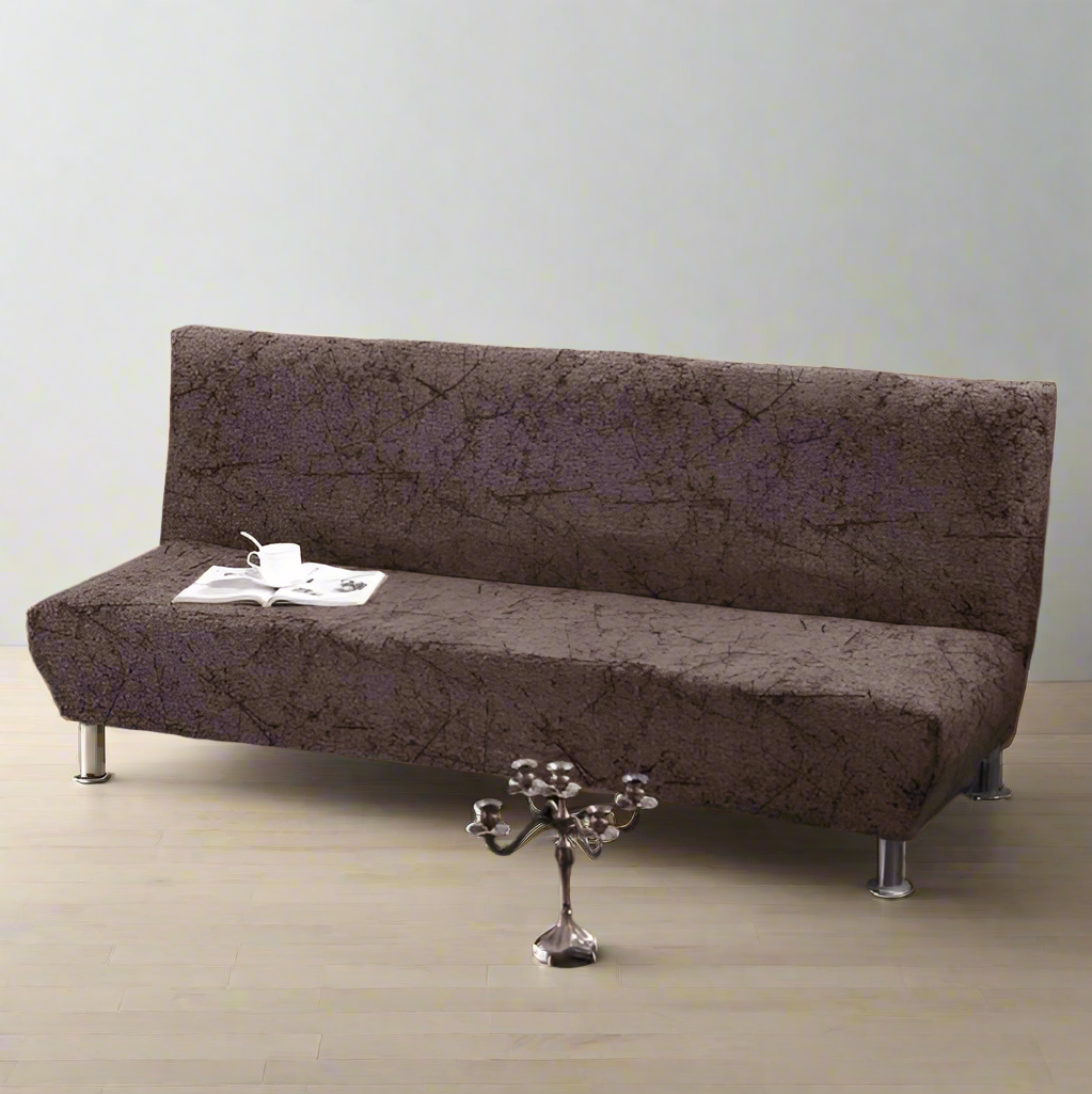 Housse Clic Clac Marron Foncé Motif Nature - Extensible et Élégante