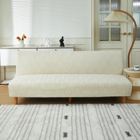 Housse clic clac en jacquard - beige