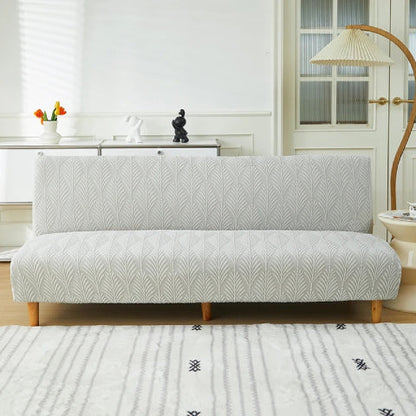 Housse clic clac en jacquard - gris clair